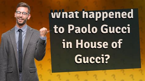 gilberto gucci|what happened to paolo Gucci.